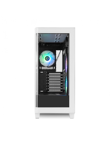 Caja ordenador gaming nox hummer ether atx argb cristal templado negro - blanco