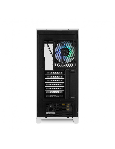Caja ordenador gaming nox hummer ether atx argb cristal templado negro - blanco