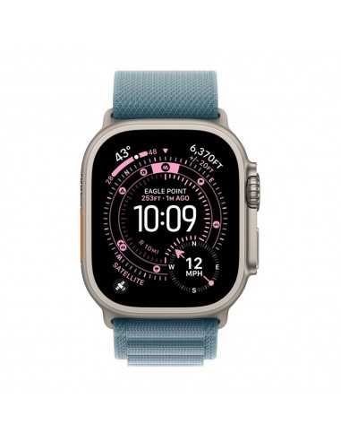 Smartwatch apple watch ultra 3&nbsp;gps + cellular&nbsp;49mm&nbsp;natural titanium case blue alpine loop - s