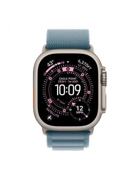 Smartwatch apple watch ultra 3&nbsp;gps + cellular&nbsp;49mm&nbsp;natural titanium case blue alpine loop - s