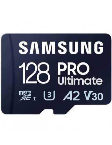 Tarjeta memoria micro sd samsung microsdxc pro ultimate 128gb clase 10 + adaptador sd