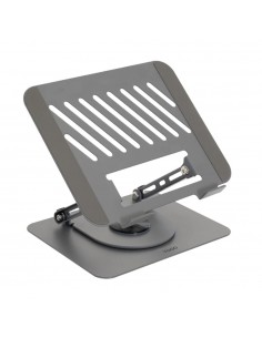 Soporte - base elevador tooq para portatil 17 pulgadas plata