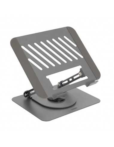 Soporte - base elevador tooq para portatil 17 pulgadas plata