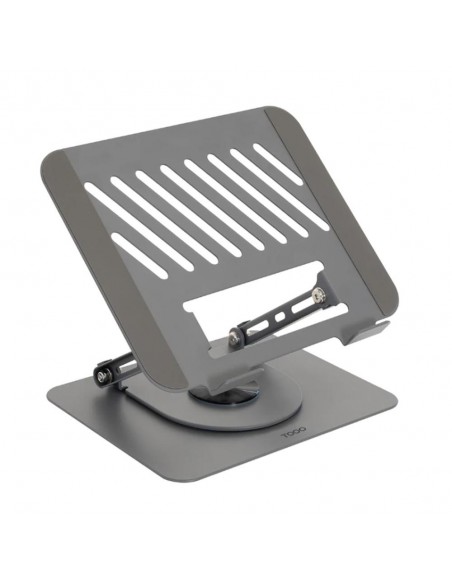 Soporte - base elevador tooq para portatil 17 pulgadas plata