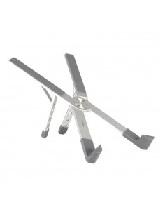 Soporte - base elevador tooq para portatil 17 pulgadas plata