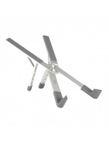 Soporte - base elevador tooq para portatil 17 pulgadas plata