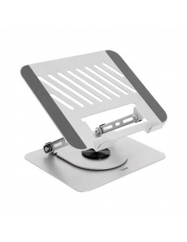 Soporte - base elevador tooq para portatil 17 pulgadas gris