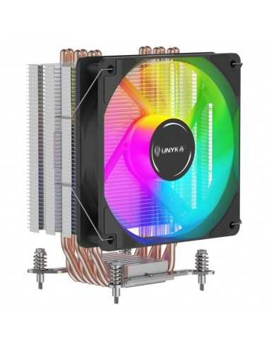 Ventilador disipador cpu unyka unycool h60 argb 120mm