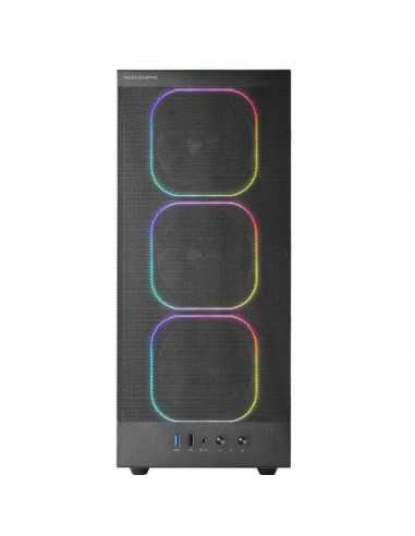 Caja ordenador mars gaming mcnebula atx argb cristal templado negro