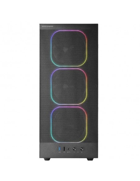 Caja ordenador mars gaming mcnebula atx argb cristal templado negro