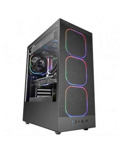 Caja ordenador mars gaming mcnebula atx argb cristal templado negro