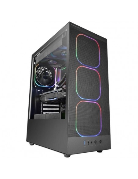Caja ordenador mars gaming mcnebula atx argb cristal templado negro Caja ordenador mars gaming mcnebula atx argb cristal templado negro