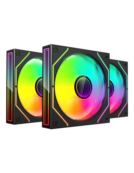 Ventilador caja mars gaming mf3dprokit argb 3x120mm negro + hub rf remote Ventilador caja mars gaming mf3dprokit argb 3x120mm negro + hub rf remote