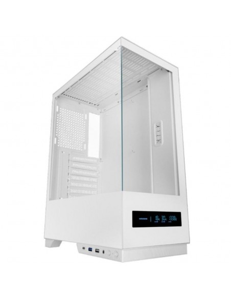 Caja ordenador mars gaming mcpulsarw atx cristal templado blanco