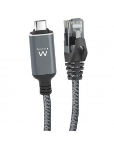 Cable red ewent latiguillo rj45 a usb tipo c ftp cat6 3m