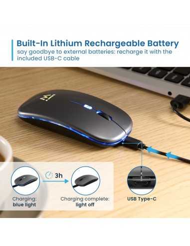 Raton inalambrico gaming ewent ew3242 gris