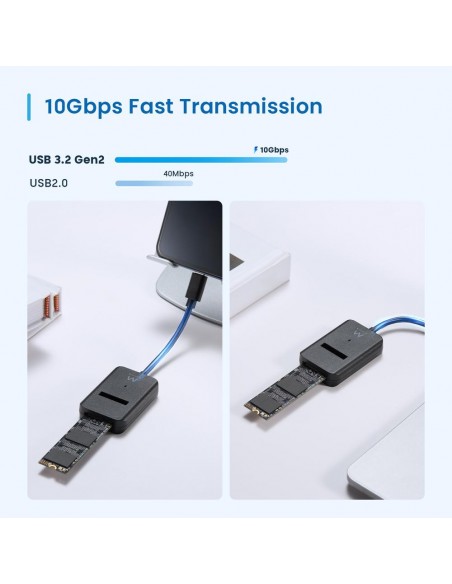 Docking station ewent para ssd m.2 usb tipo c