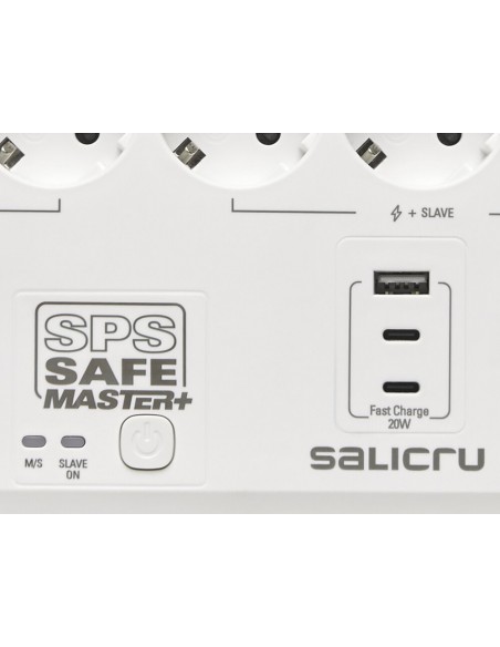 Regleta salicru sps safe master+ 6 tomas schuko