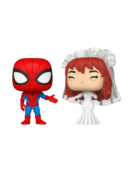 Funko pop marvel superhero couples spider - man & mary jane