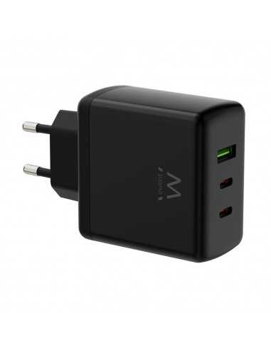 Cargador ewent ew1331 65w 2x usb tipo c 1x usb tipo a