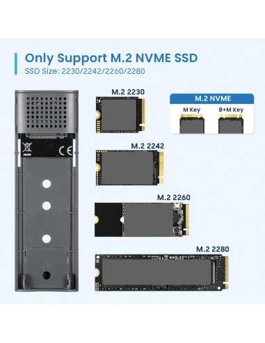 Carcasa ewent ew7060 para ssd m.2 - usb tipo c