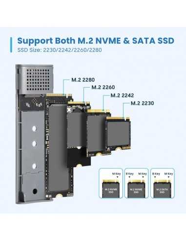 Carcasa ewent ew7061 para ssd m.2 - usb tipo c