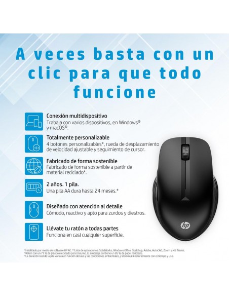 Ratón hp 430 inalámbrico multidispositivo Ratón hp 430 inalámbrico multidispositivo