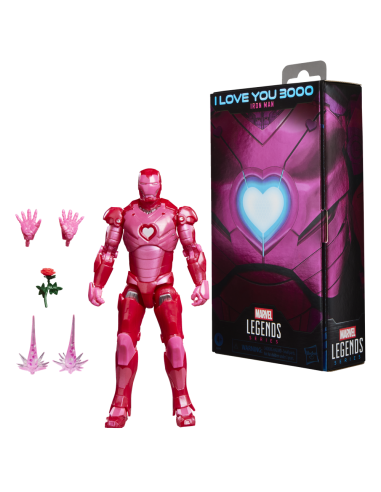 Figura hasbro marvel legends series i love you boo iron man