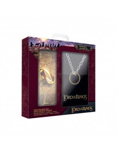 Pack regalo cinereplicas el señor de los anillos marcapaginas metal y anillo único