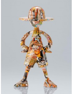 Figura tamashii nations one piece artcanvas escala 1 - 8 - 1000logs anniversary - luffy