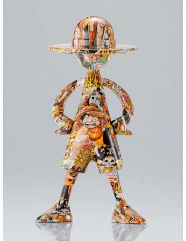 Figura tamashii nations one piece artcanvas escala 1 - 8 - 1000logs anniversary - luffy