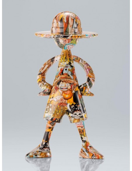 Figura tamashii nations one piece artcanvas escala 1 - 8 - 1000logs anniversary - luffy