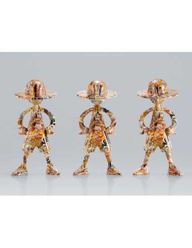 Figura tamashii nations one piece artcanvas escala 1 - 8 - 1000logs anniversary - luffy
