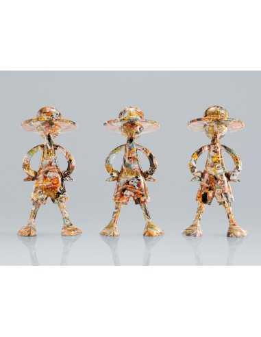 Figura tamashii nations one piece artcanvas escala 1 - 8 - 1000logs anniversary - luffy
