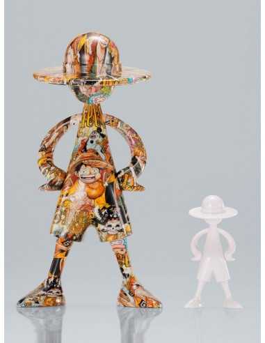 Figura tamashii nations one piece artcanvas escala 1 - 8 - 1000logs anniversary - luffy