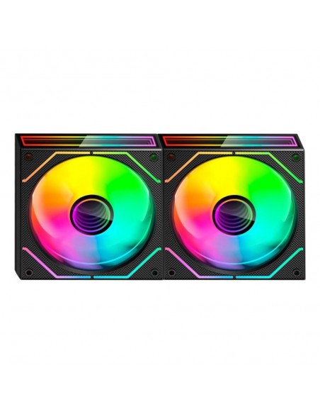 Ventilador caja mars gaming mf3dprox2 argb 2x 120mm negro
