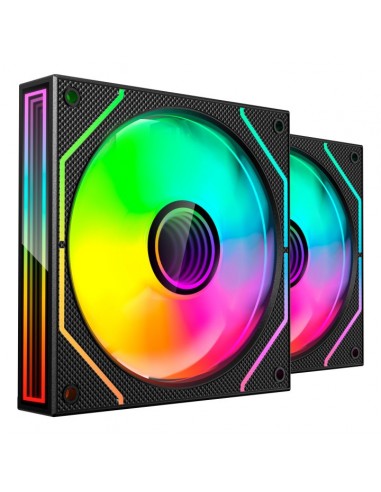 Ventilador caja mars gaming mf3dprox2 argb 2x 120mm negro