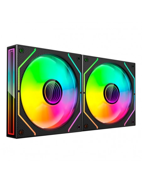Ventilador caja mars gaming mf3dprox2 argb 2x 120mm negro