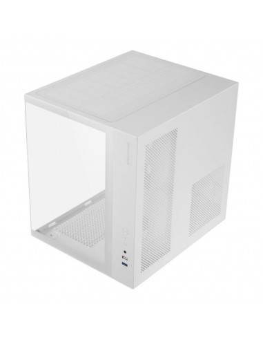 Caja ordenador mars gaming mcvonew atx frgb cristal templado blanca