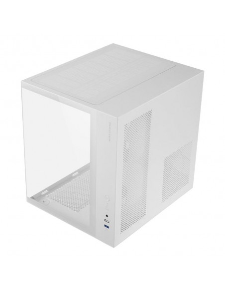 Caja ordenador mars gaming mcvonew atx frgb cristal templado blanca