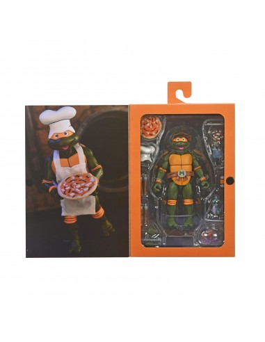 Ultimate michelangelo vhs scale action fig. 18 cm teenage mutant ninja turtles cartoon