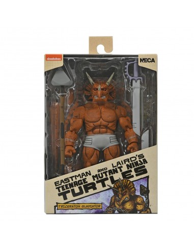Triceraton gladiator scale action fig. 18 cm teenage mutant ninja turtles mirage comics