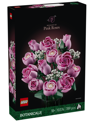 Lego botanicals ramo de rosas rosadas