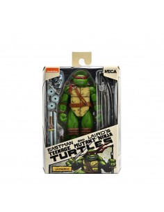 Figura neca teenage mutant ninja turtles mirage comics leonardo scale action 18cm