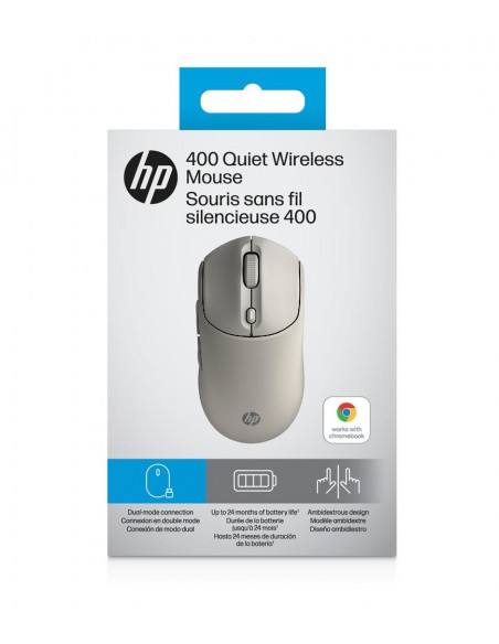 Raton inalambrico hp 400 dual - beige Raton inalambrico hp 400 dual - beige