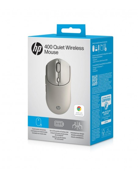 Raton inalambrico hp 400 dual - beige Raton inalambrico hp 400 dual - beige