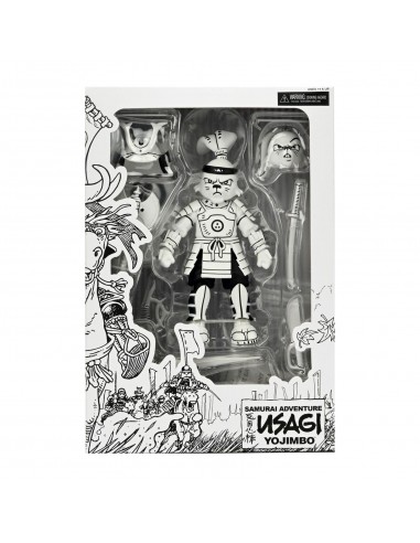 Figura neca usagi yojimbo black & white ver. scale action 18cm