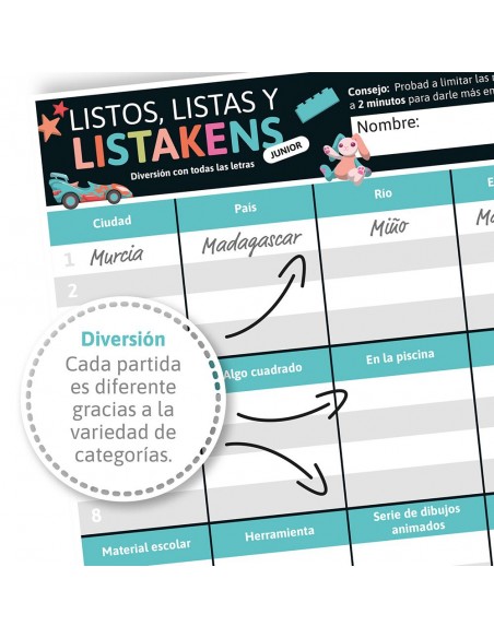 Listos listas y listakens junior Listos listas y listakens junior