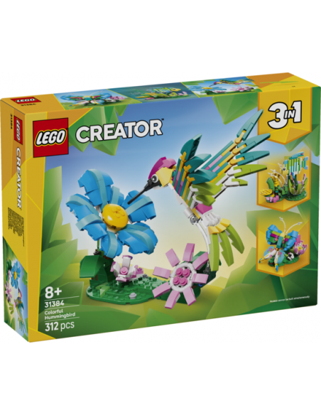 Lego creator 3 animales de juguete en 1 colibrí de colores