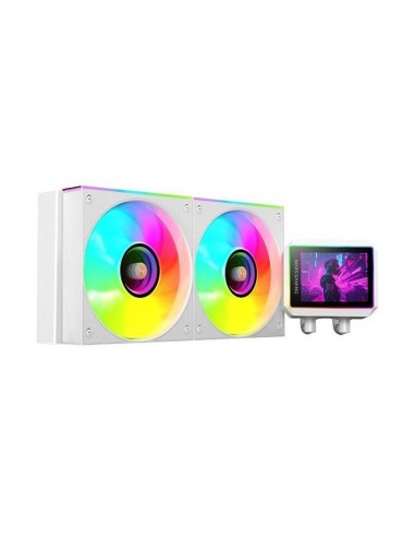 Kit refrigeracion liquida mars gaming mlvisionii240w argb 2x 120mm blanco